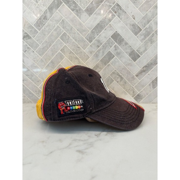 NASCAR M&Ms Hat Kyle Busch #18 Chase Authentic Full Embroidered Advertising‎ Y2K - Picture 4 of 6